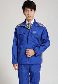 大眾汽車(chē)維修工作服定制-左胸刺繡logo